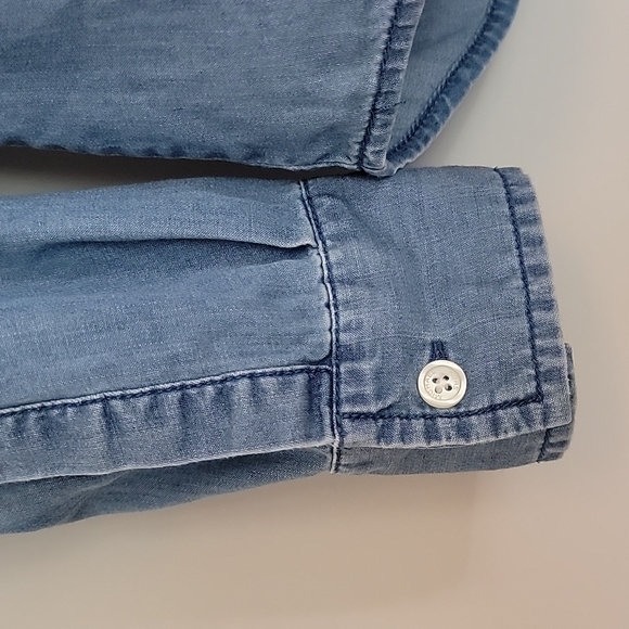 Michael Michael Kors Chambray Long Sleeve Shirt - Picture 3 of 12